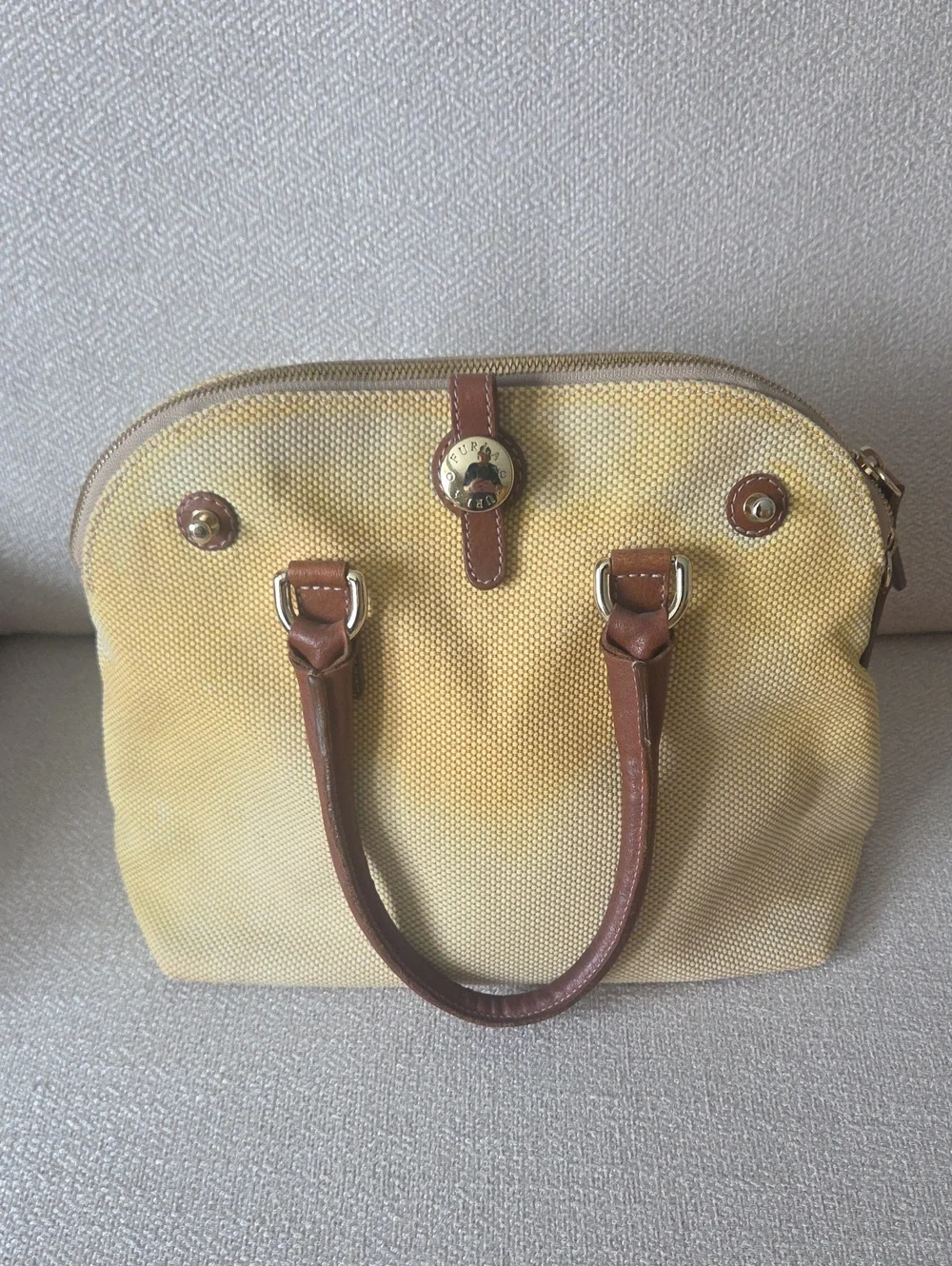 Furla Tan Leather Satchel